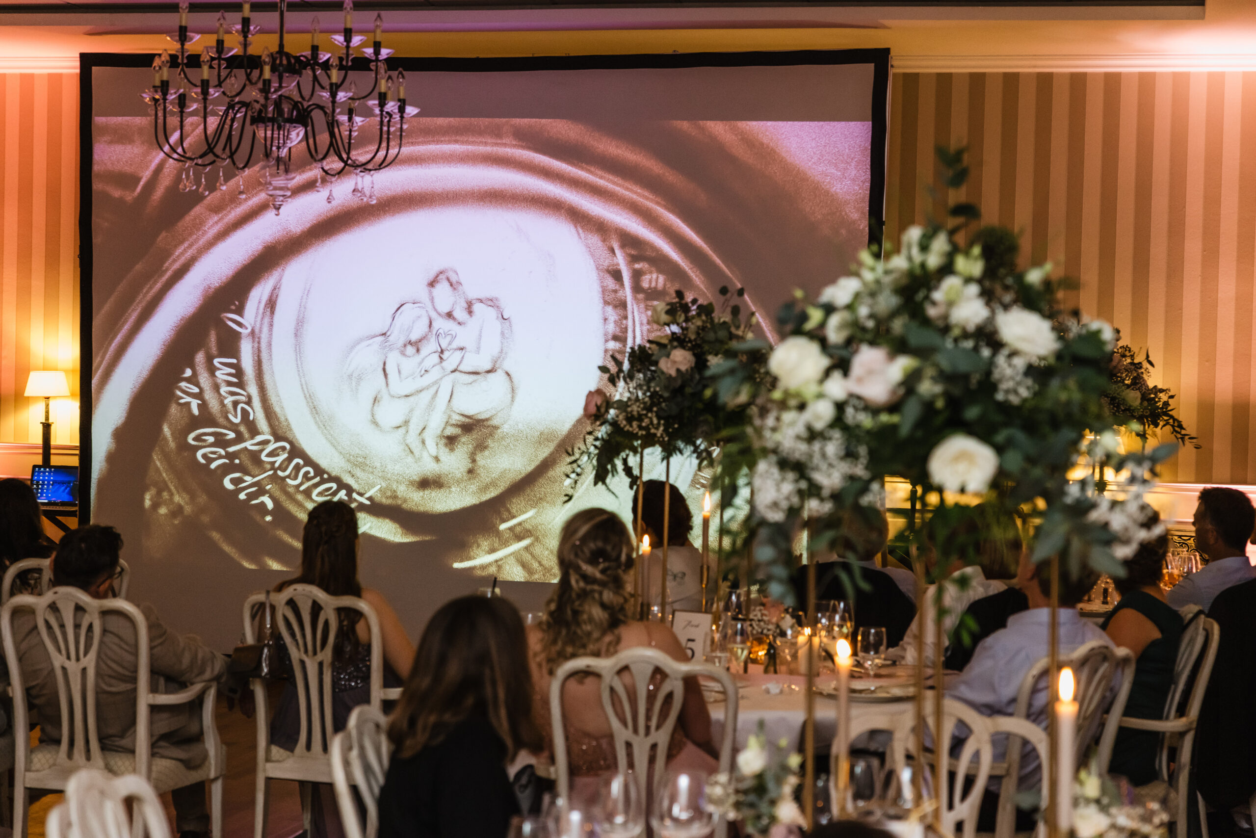 Sandmalerei Show Hochzeit