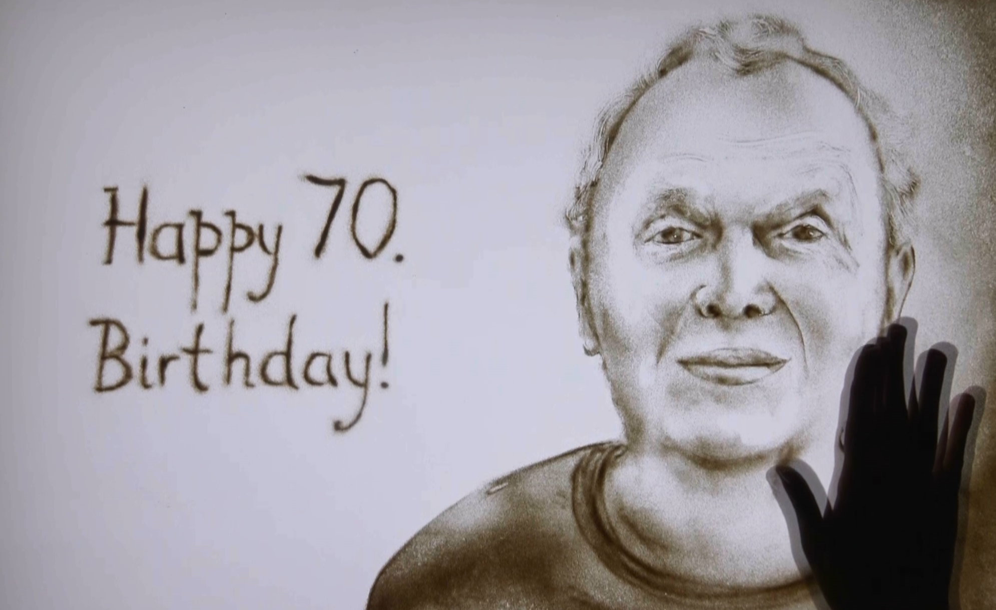 Sandmalerei Video für Geburtstag