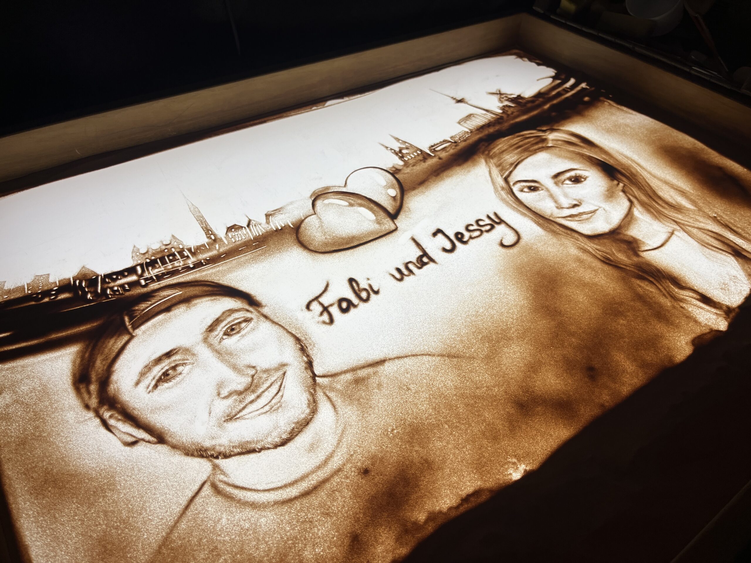 Sandmalerei Video – Hochzeitsgeschenk